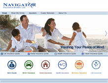 Tablet Screenshot of navigator-insurance.com